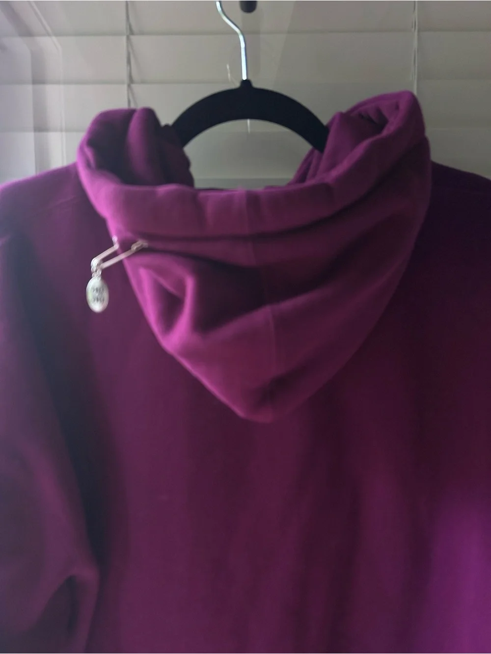 Glossier Limited Edition Holiday Raspberry Purple/Pink Hoodie w/Satin Ribbon.XL